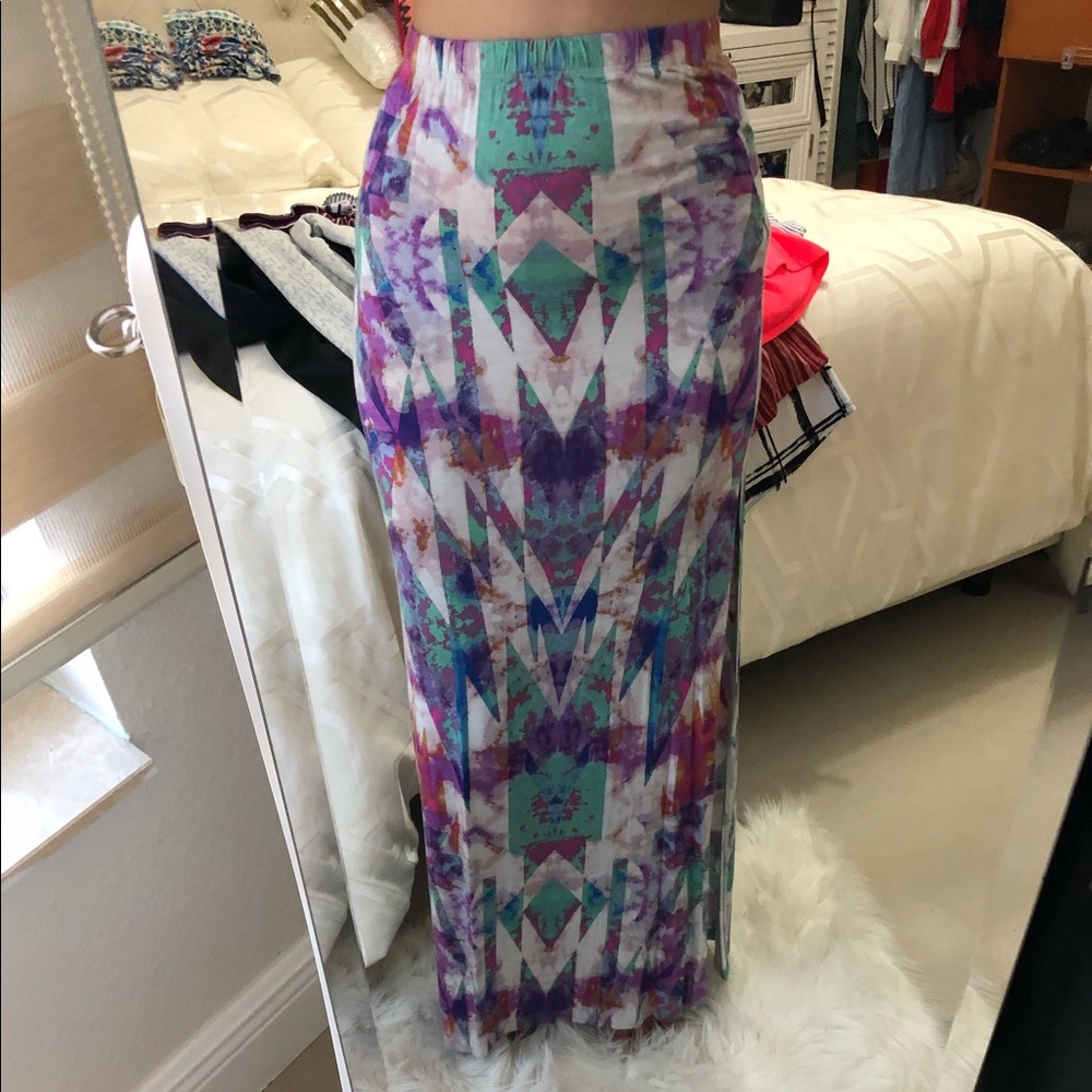 Decree Long Bodycon Maxi Skirt